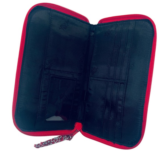 Vera Bradley Mesa Red Paisley Bandana Zip Around Quilted Wallet‎ Wristlet - Picture 10 of 13